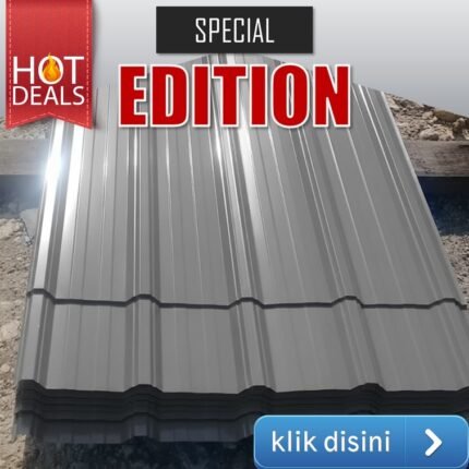 atap spandek warna abu abu