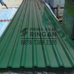 atap spandek warna hijau