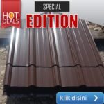 atap spandek warna cokelat