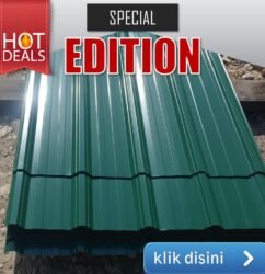 atap spandek warna hijau