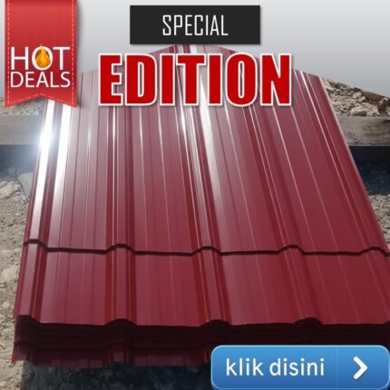 atap spandek warna merah