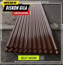 harga atap spandek warna cokelat