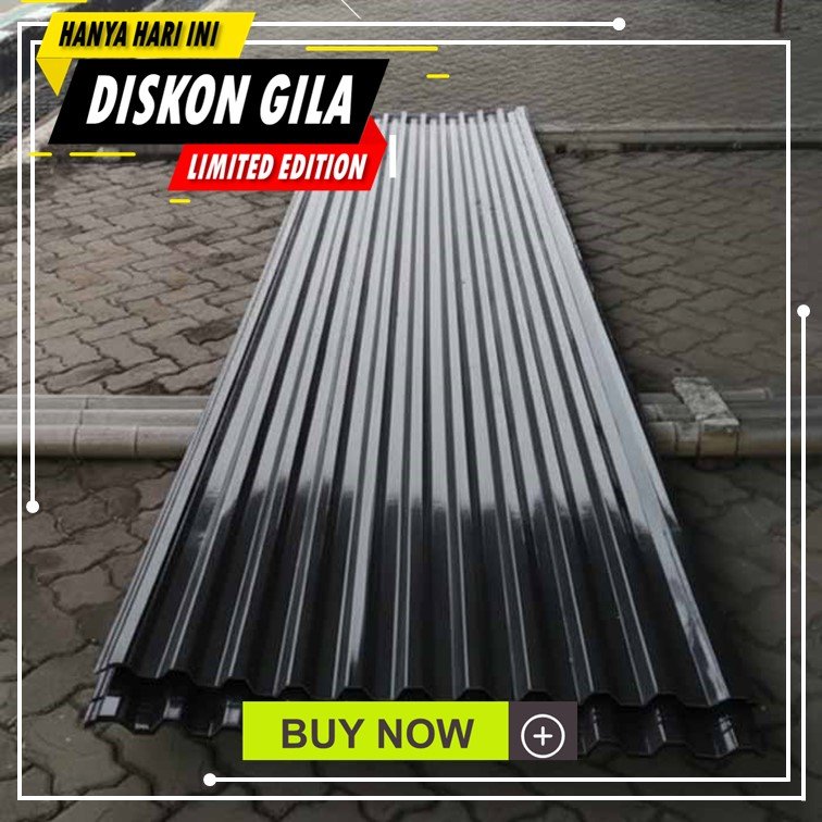 harga atap spandek warna hitam