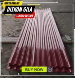 harga atap spandek warna merah