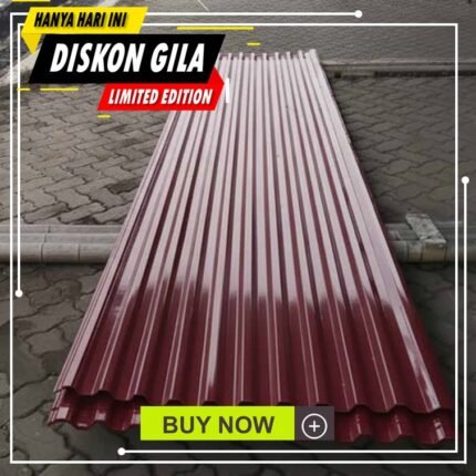 harga atap spandek warna merah