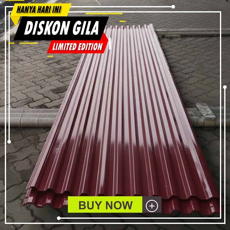 harga atap spandek warna merah