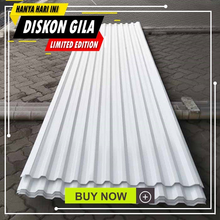 harga atap spandek warna putih